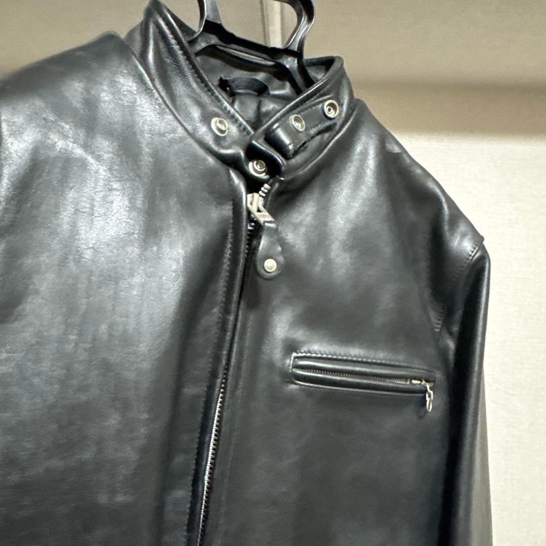 【よしたつ】schott 641 レザージャケット　シングルライダース40