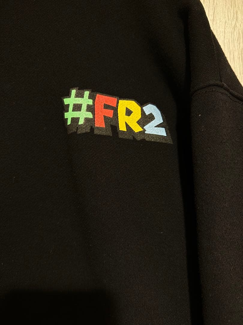 Fxxking Rabbits ブラックパーカー #FR2 マリオ柄