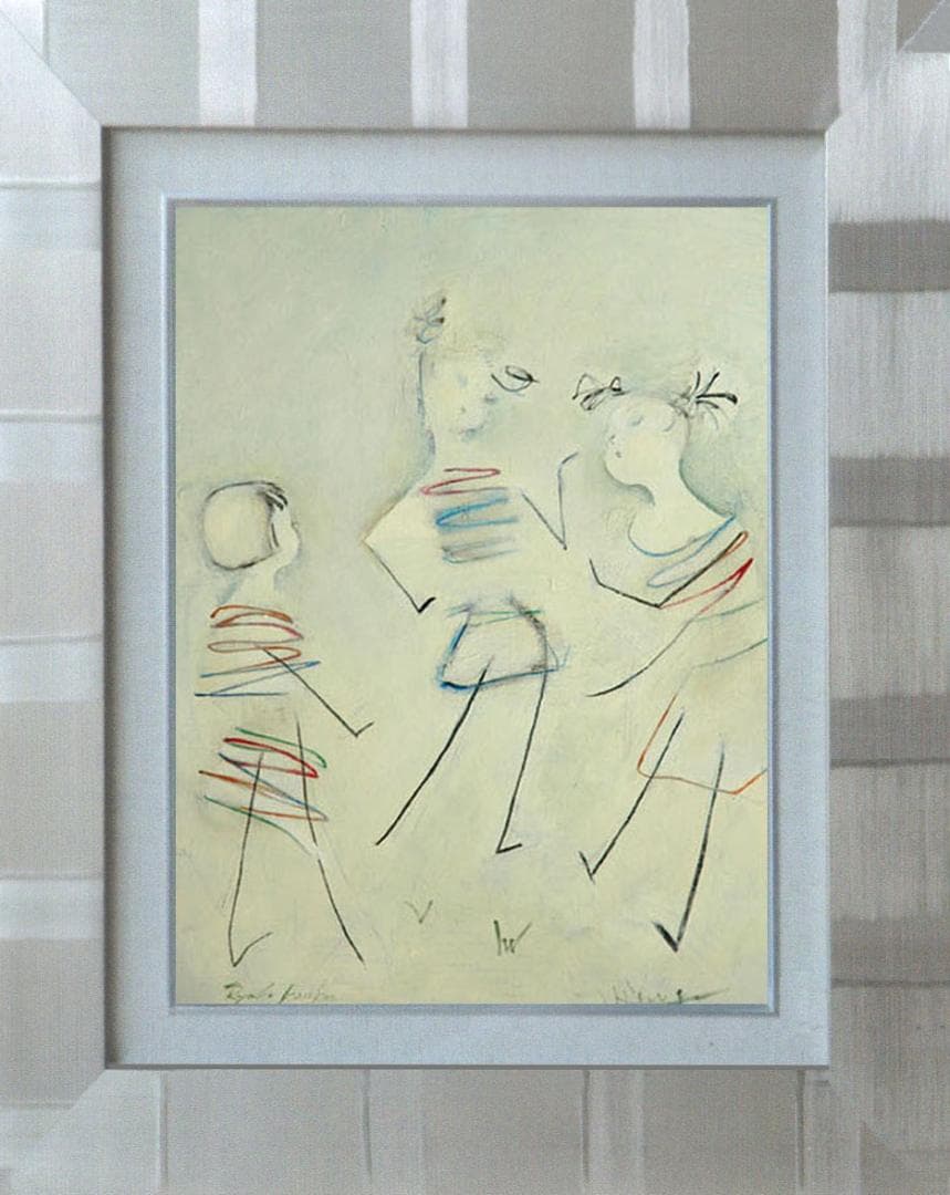 油絵 絵 絵画 インテリア F4-051513 人物 可愛い子供たち