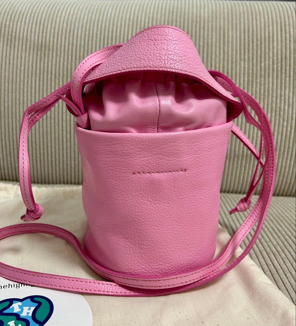 お値下げ thehighlights 'pot' ピンク ショルダーバッグ