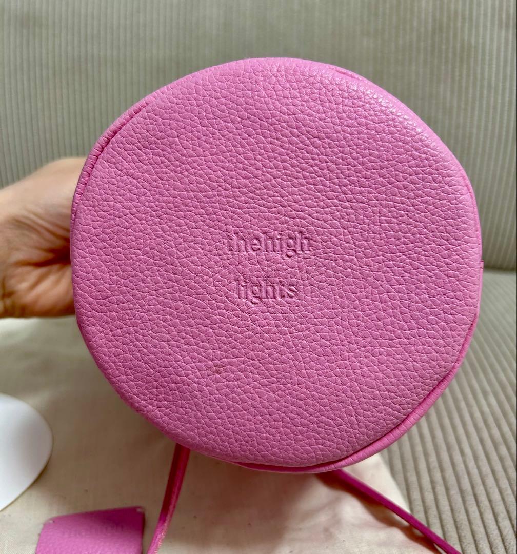 お値下げ thehighlights 'pot' ピンク ショルダーバッグ