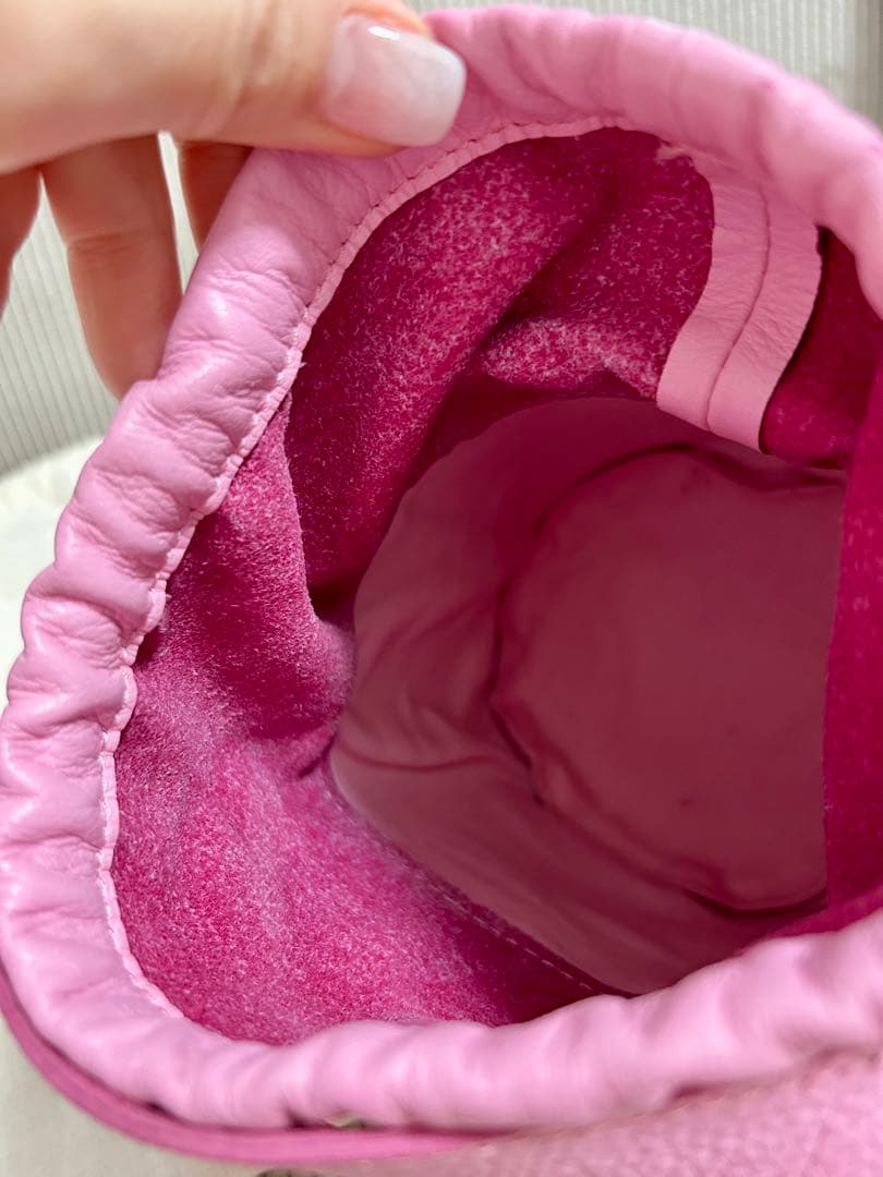 お値下げ thehighlights 'pot' ピンク ショルダーバッグ