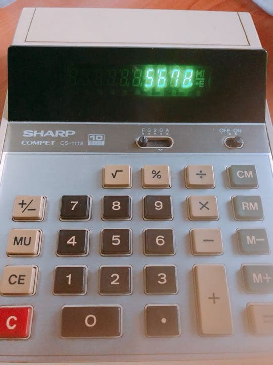 電卓 計算機 シャープ SHARP COMPET CS-1118