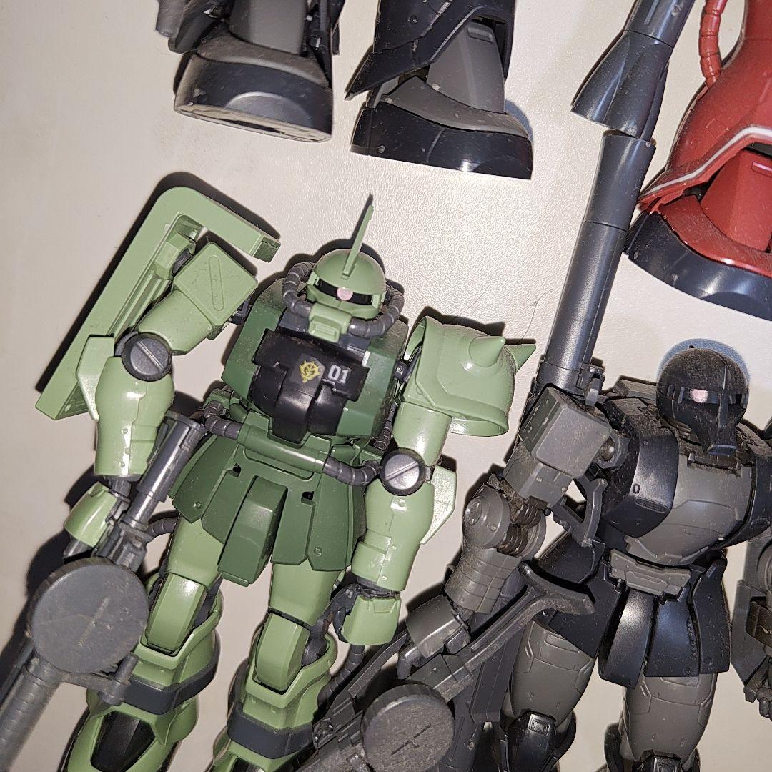 HG ガンダムTHE ORIGIN ザクⅠ ザクⅡ グフ 完成品　ジャンク扱い
