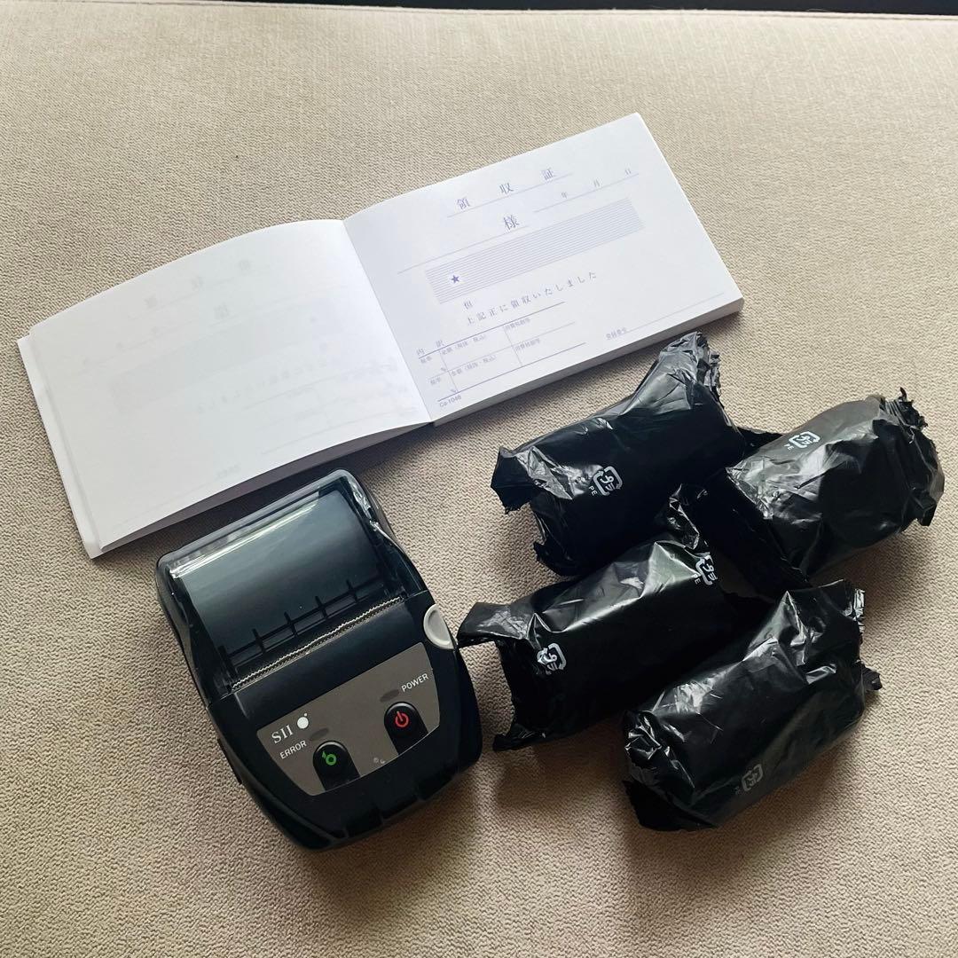 レシート　プリンター　レジロール　領収書　セット