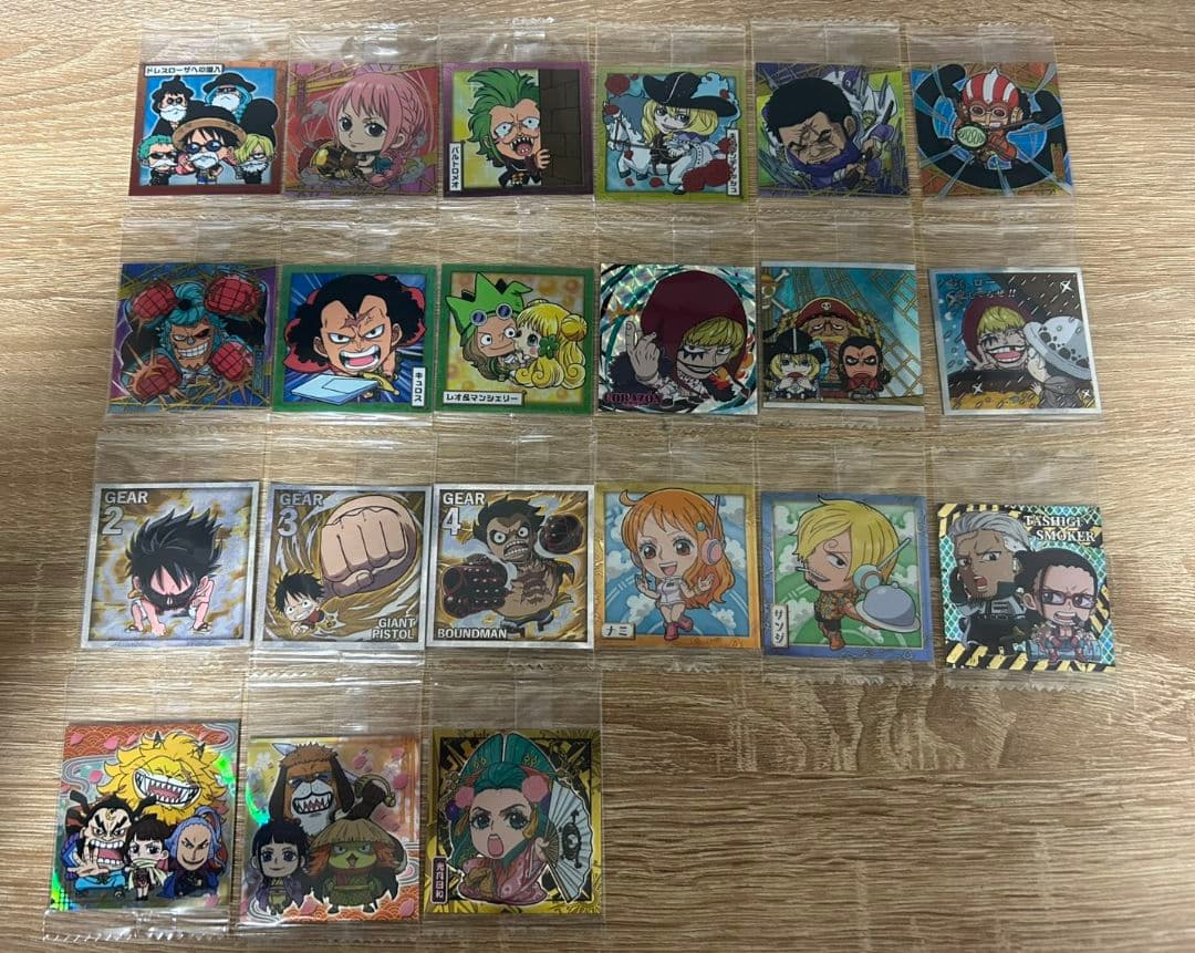 ワンピース ウエハースシール まとめ売り109枚セットSEC6枚入り