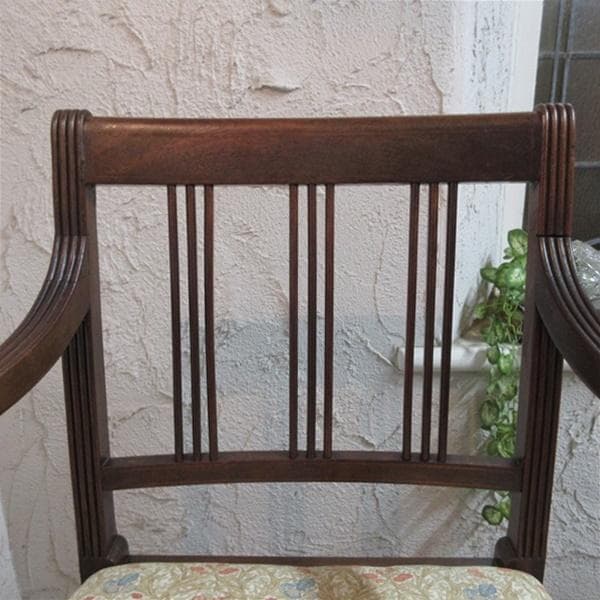 イギリス アンティーク 家具 アームチェア ダイニングチェア 椅子 4219e