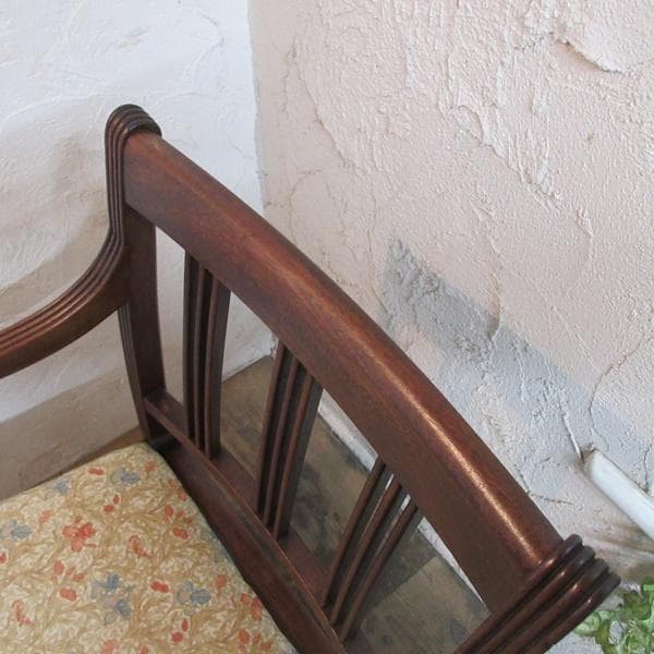 イギリス アンティーク 家具 アームチェア ダイニングチェア 椅子 4219e