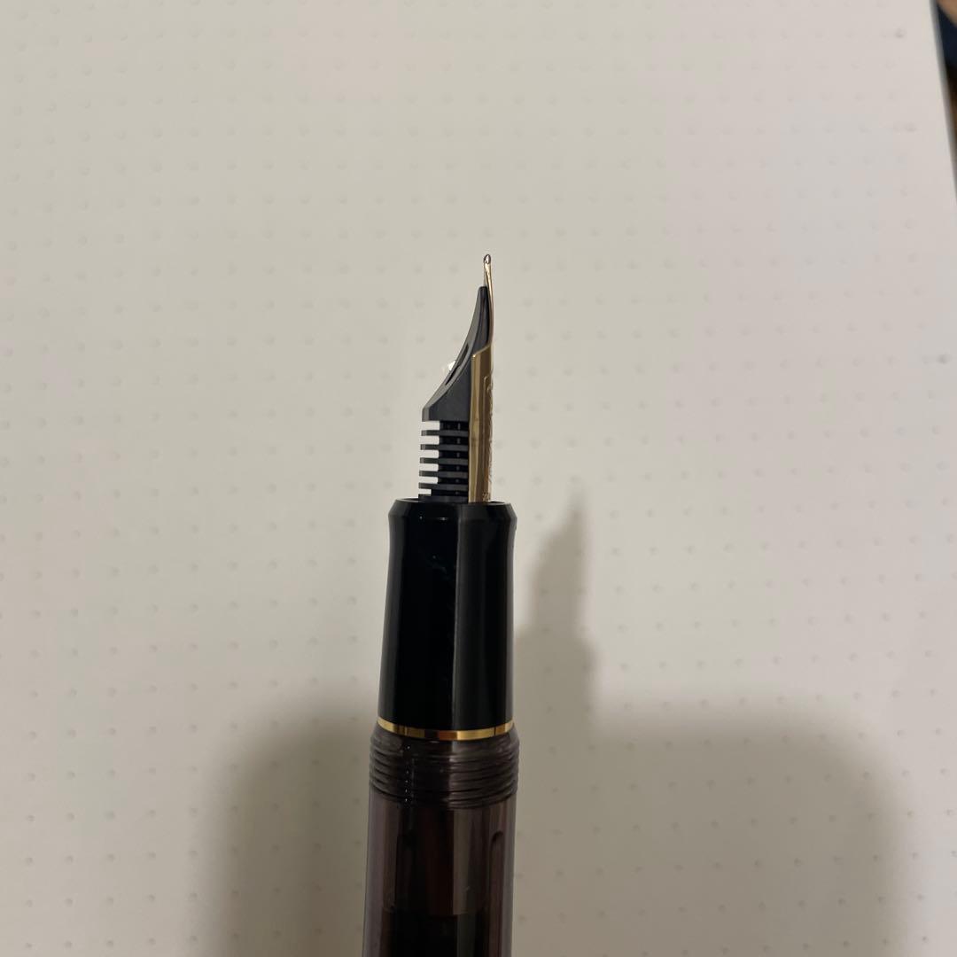 パイロット　カスタム742 モダナイズド　ブラウン　字幅FM 中細字