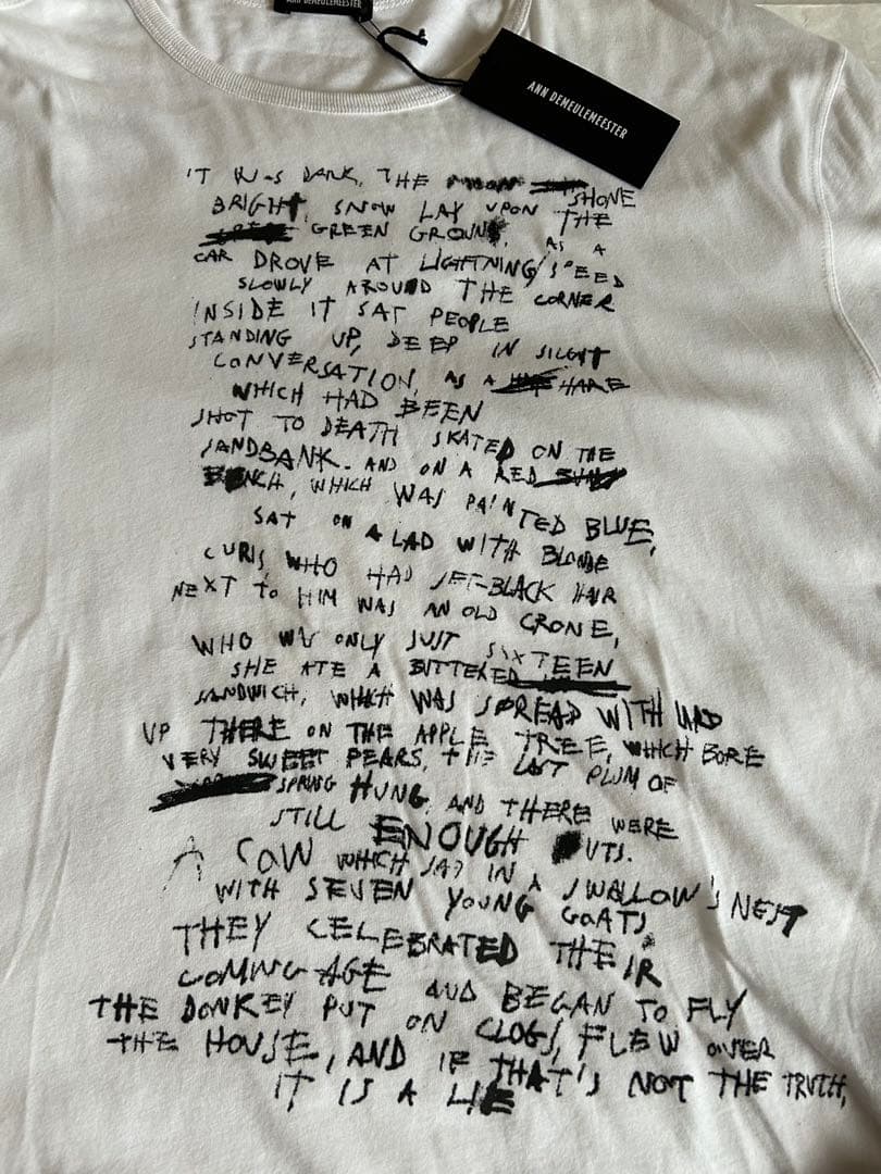 ば*こ様 【新品】ANN DEMEULEMEESTER アンドゥムルメステールT