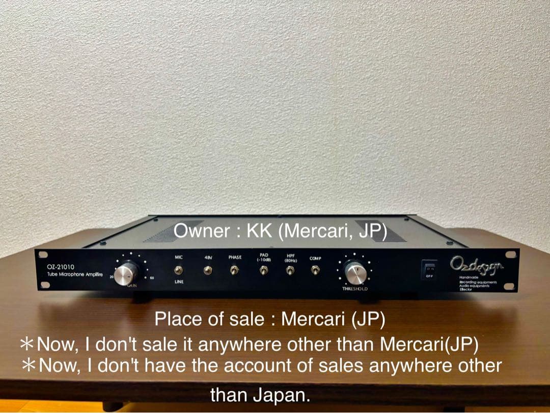 oz design OZ-21010 真空管マイクプリ