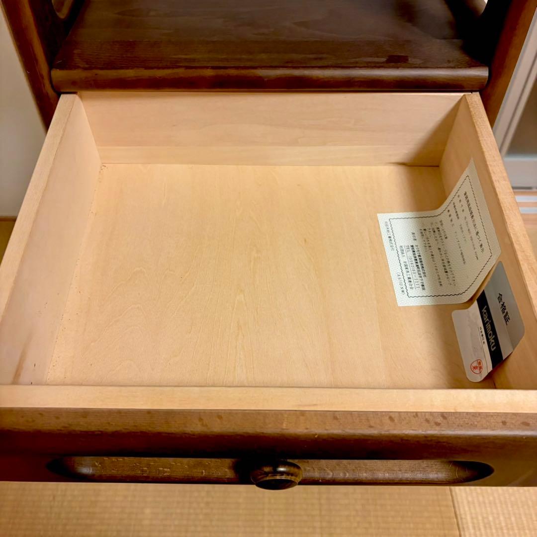 Karimoku カリモク 電話台 4段チェスト 高級家具