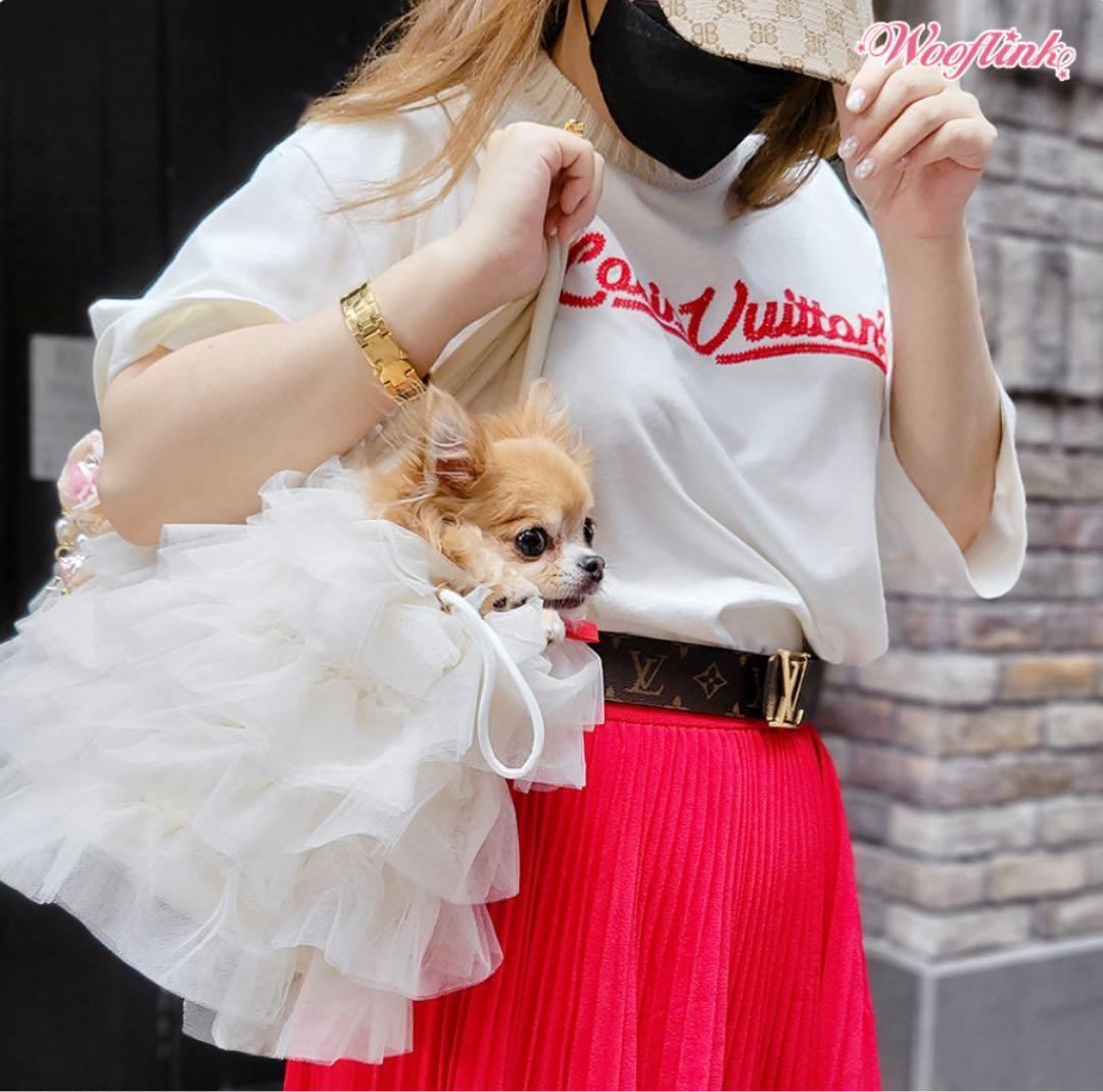 WOOFLINK(韓国ブランド)セレブ犬用キャリーバッグ 黒 送料無料