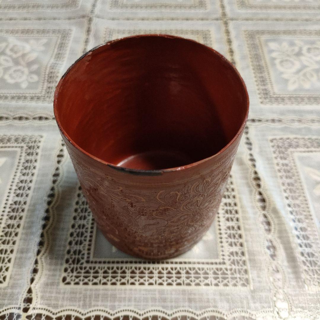 茶道具　朱漆　蒟醤（キンマ）　ミャンマー漆器　ビルマ　籃胎漆器　香合　棗