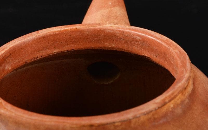 中国　光緒御製　鳳凰文　紫砂　朱泥　急須　茶壷　D　R5439E