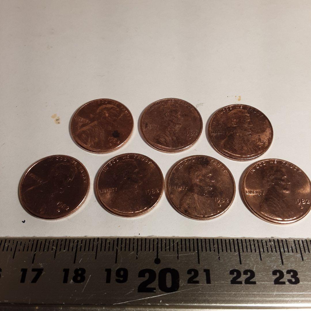 1982年刻印Ｄー1セント硬貨ー2361