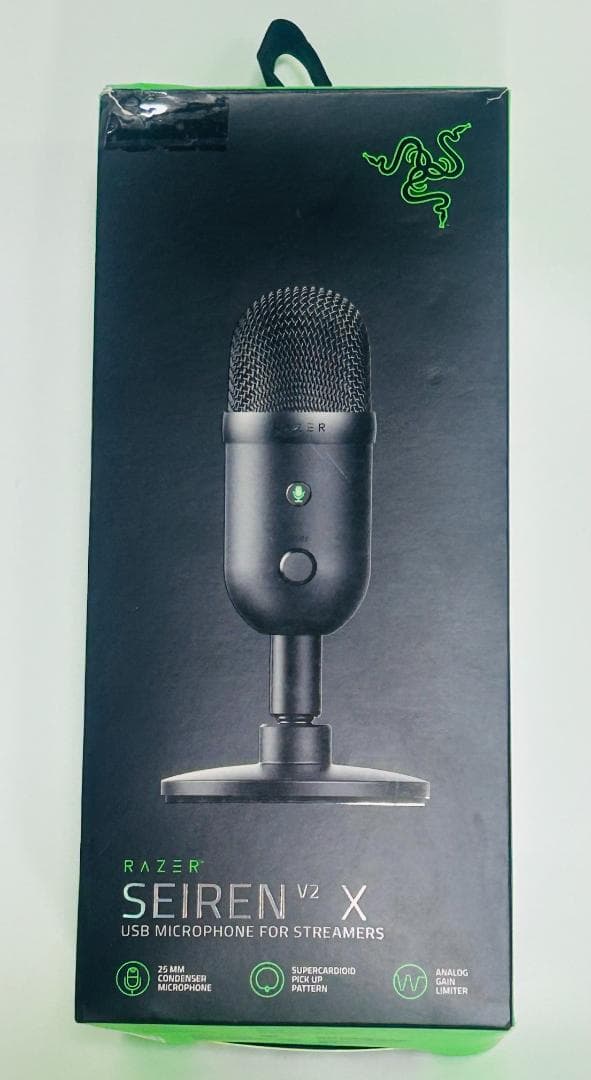 Razer Seiren V2 X ブラック USBコンデンサーマイク 新品同様
