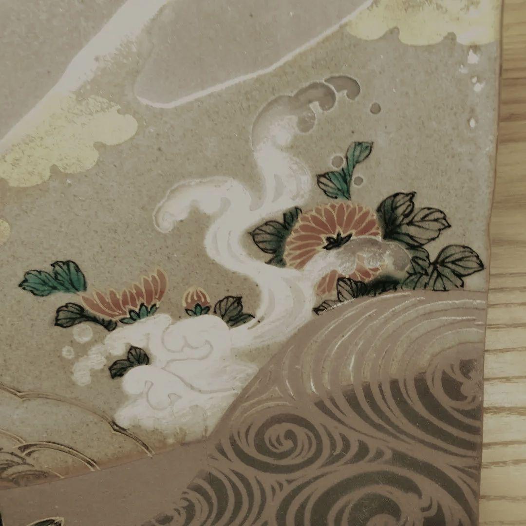 ☆ 山本長左 九谷焼 角大皿