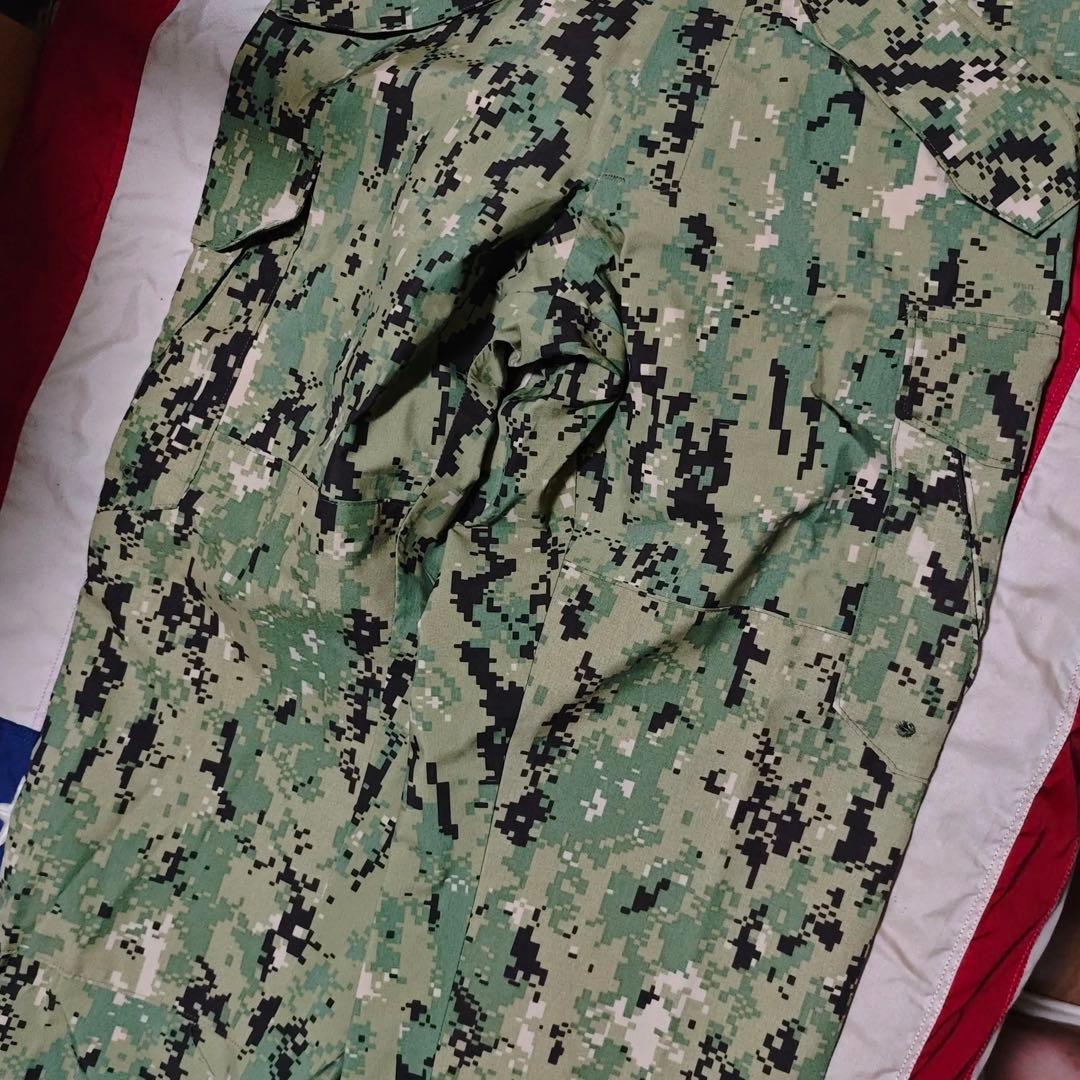 【新品・実物】US NAVY NWU Type3 APECS 防水パンツ SS