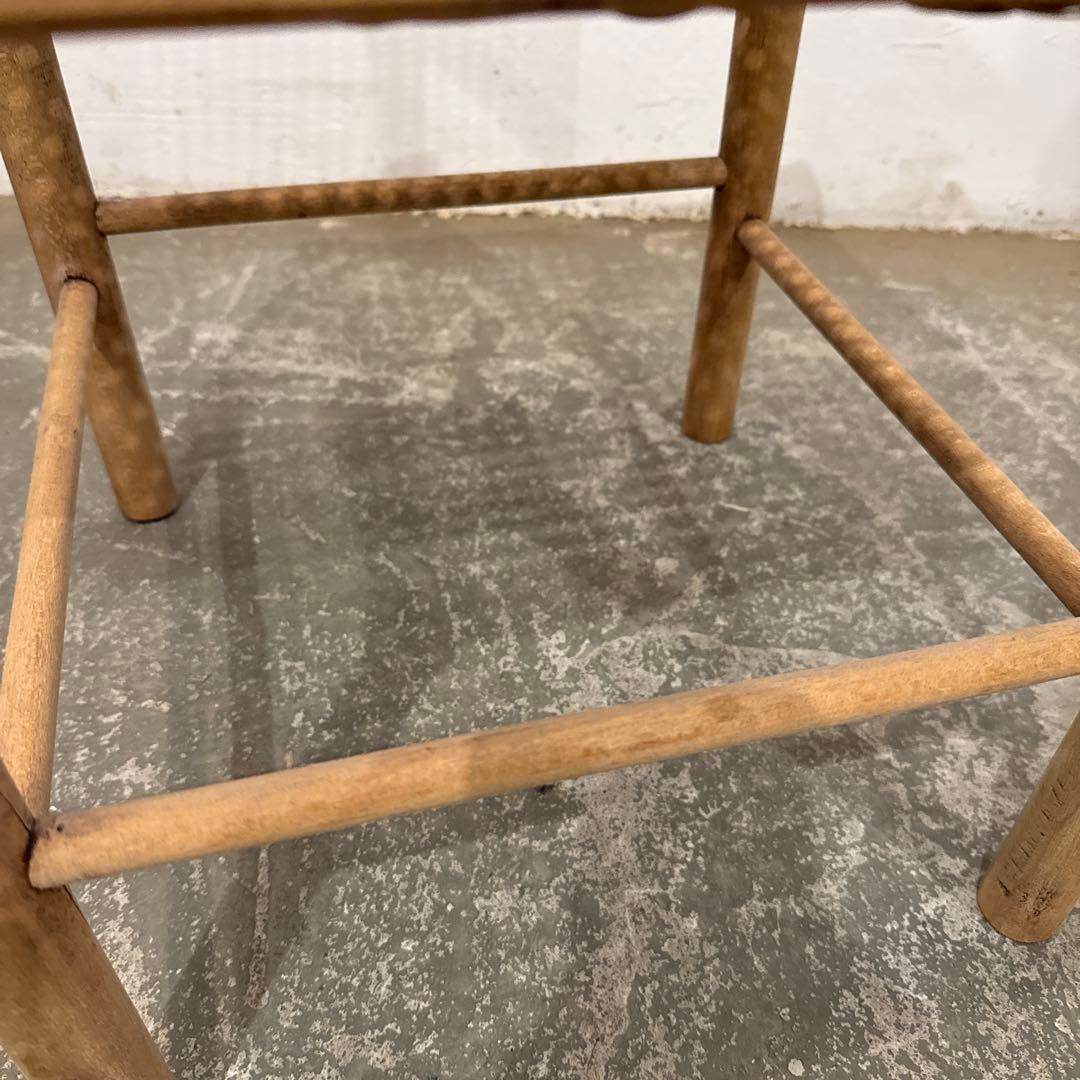 ヴィンテージ　ラタン　スクエア　スツール