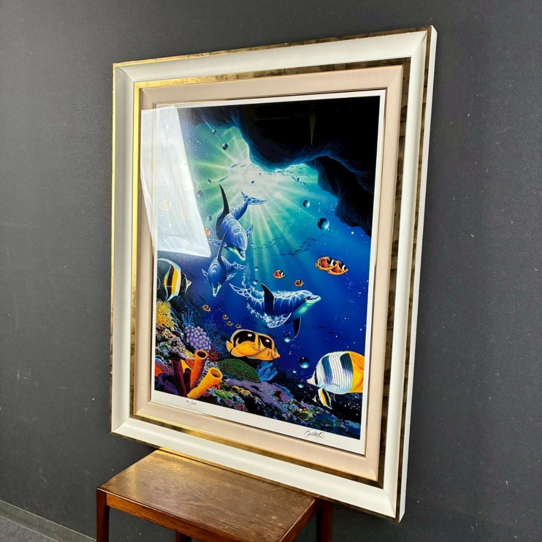 美品 キモ KIMO「ブリリアントデイ」シルクスクリーン 大作 保証書・サイン有