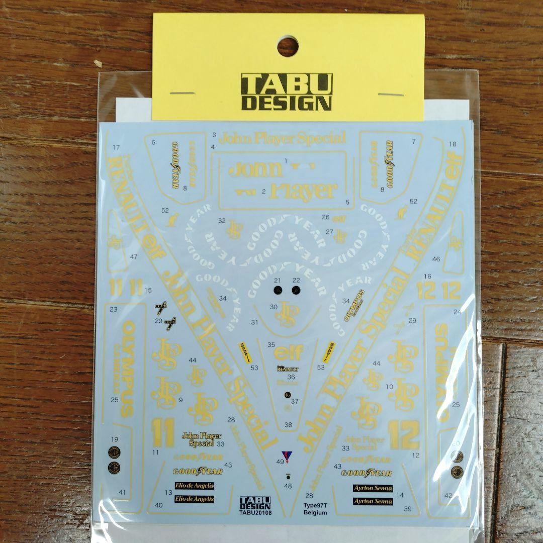 フジミ 1/20 ロータス 97T ルノー デテールアップデカル + 参考資料付