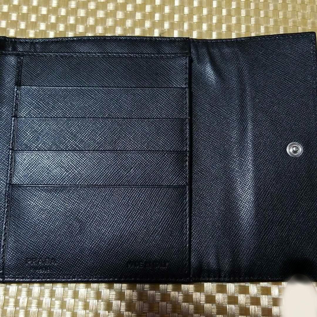【クラシック】PRADA　プラダ　3つ折り財布　ブラック　ケース付き　新品未使用