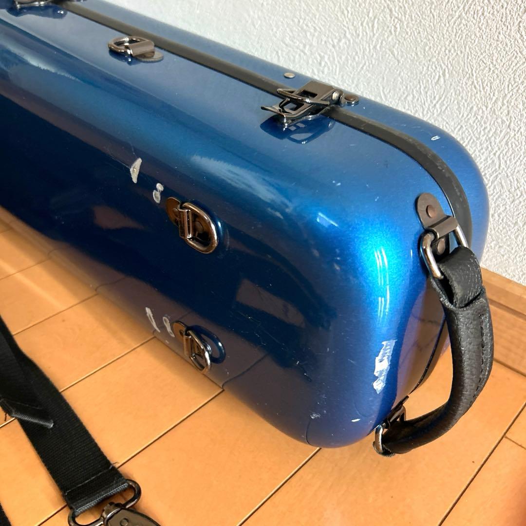 【中古】C.C.シャイニーケースII トロンボーン用ケース　ブルー