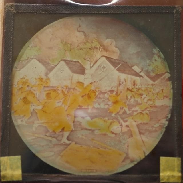 ガラス絵　日露戦争　幻灯シリーズ　東京写真印刷　アンティーク　コレクション　　3