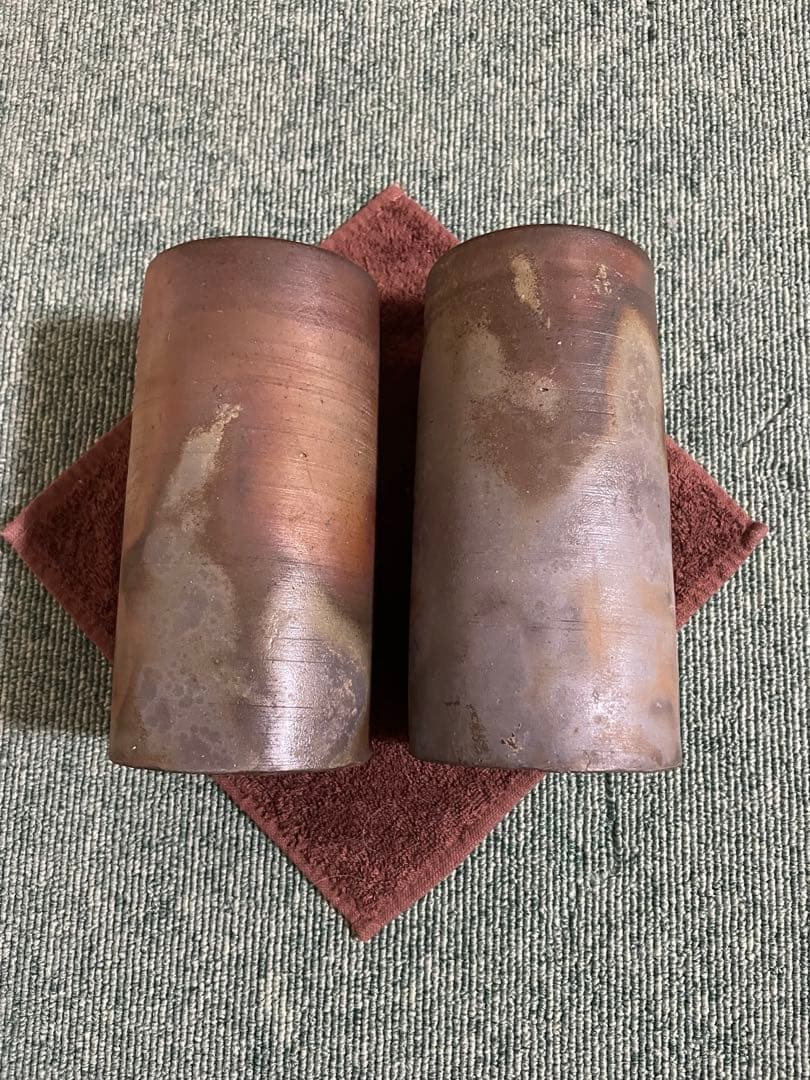 備前焼　ビアジョッキ、ゴブレット