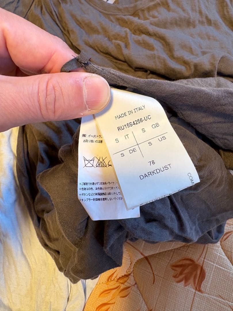 RickOwens ダブルレイヤード カットソー 2枚セット