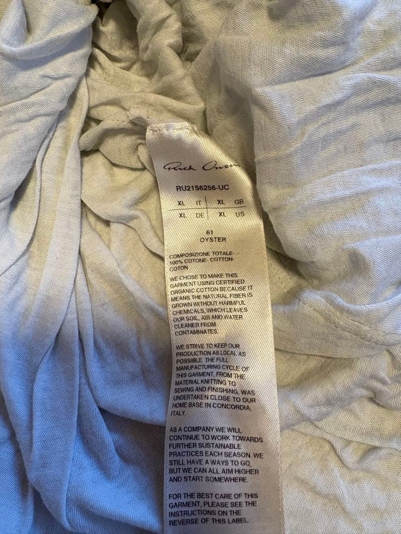 RickOwens ダブルレイヤード カットソー 2枚セット