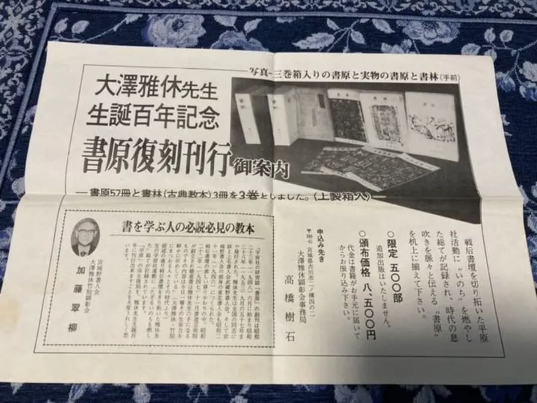 大澤雅休　書原　　書道論説　書原 書林　古書道　前衛書道