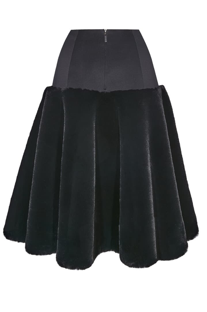 デイジーリンLove fur Rich Flareエコファーサテンフレアスカート