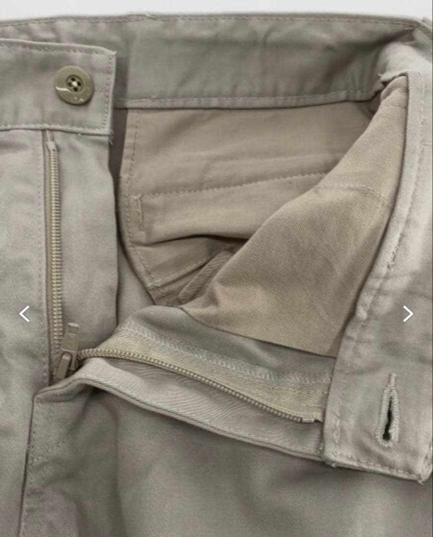 だ*き様 フミトガンリュウ ベージュ サルエルパンツ ジッパーフライ