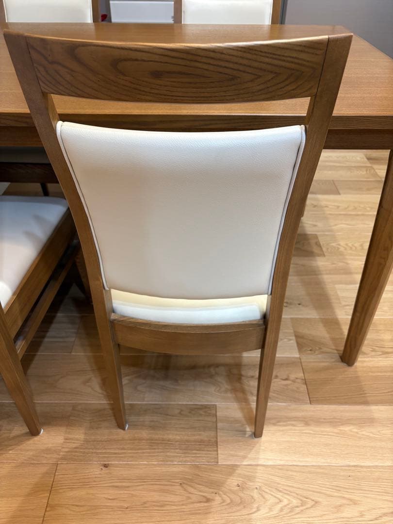 (引取り限定)木製(タモ)ダイニングテーブルセット お渡し12/19まで