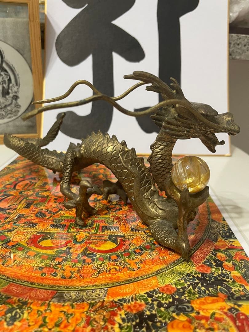 改運　風水アイテム　願い龍　置物