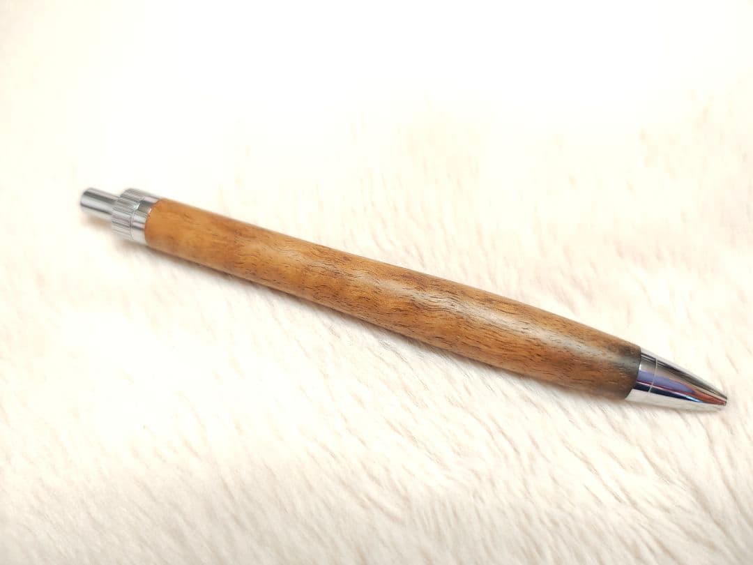 yku工房　黒柿縮杢　ボールペン