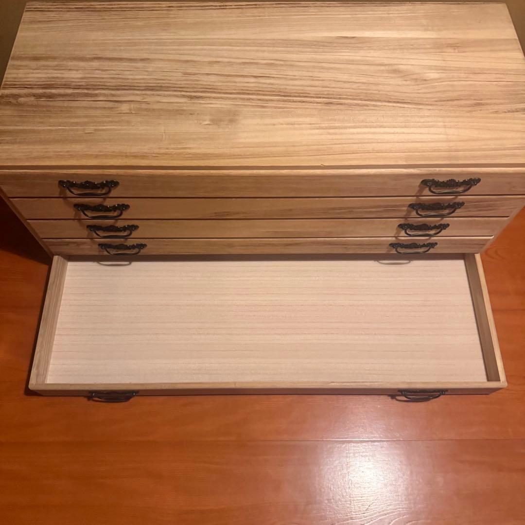 【訳あり】総桐箪笥｜防湿・防虫　和モダン　収納 レトロ タンス 5段