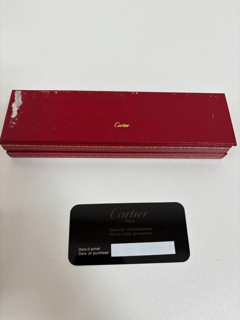 カルティエ トリニティ ボールペン ヴィンテージ ゴールド ストライプ