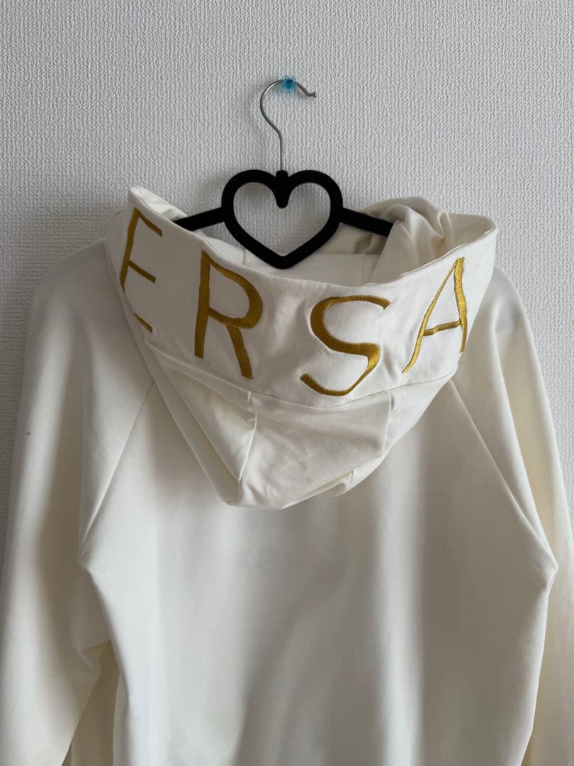 VERSACE ホワイト パーカー