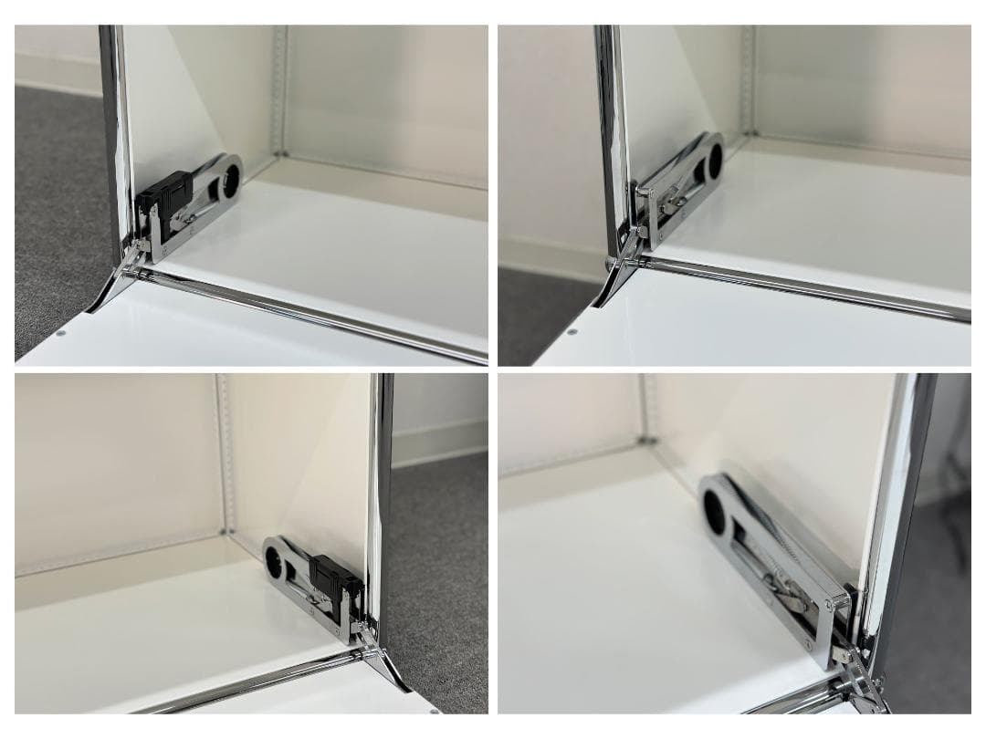 正規品■USM/ハラー■キャビネット　2列2段　白　鍵なし　サイドボード　収納