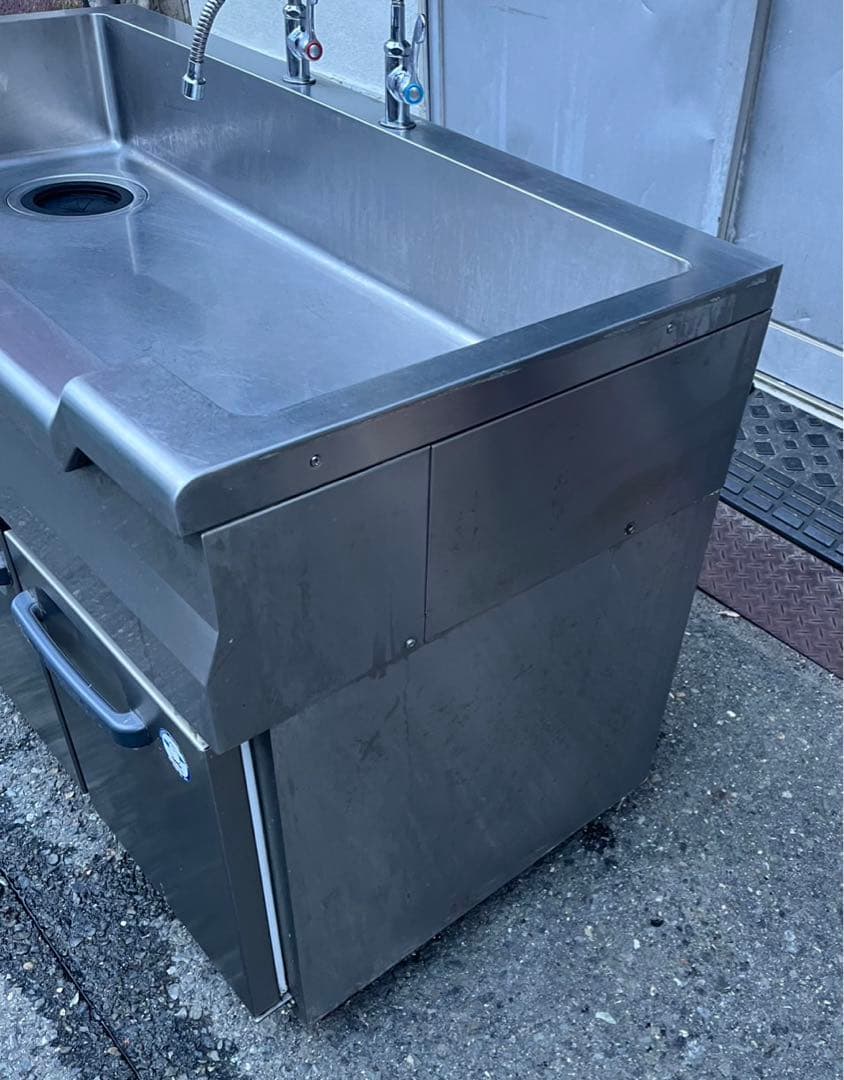 22年 業務用 フクシマ 舟形シンク コールドテーブル LNC-120RM-SC