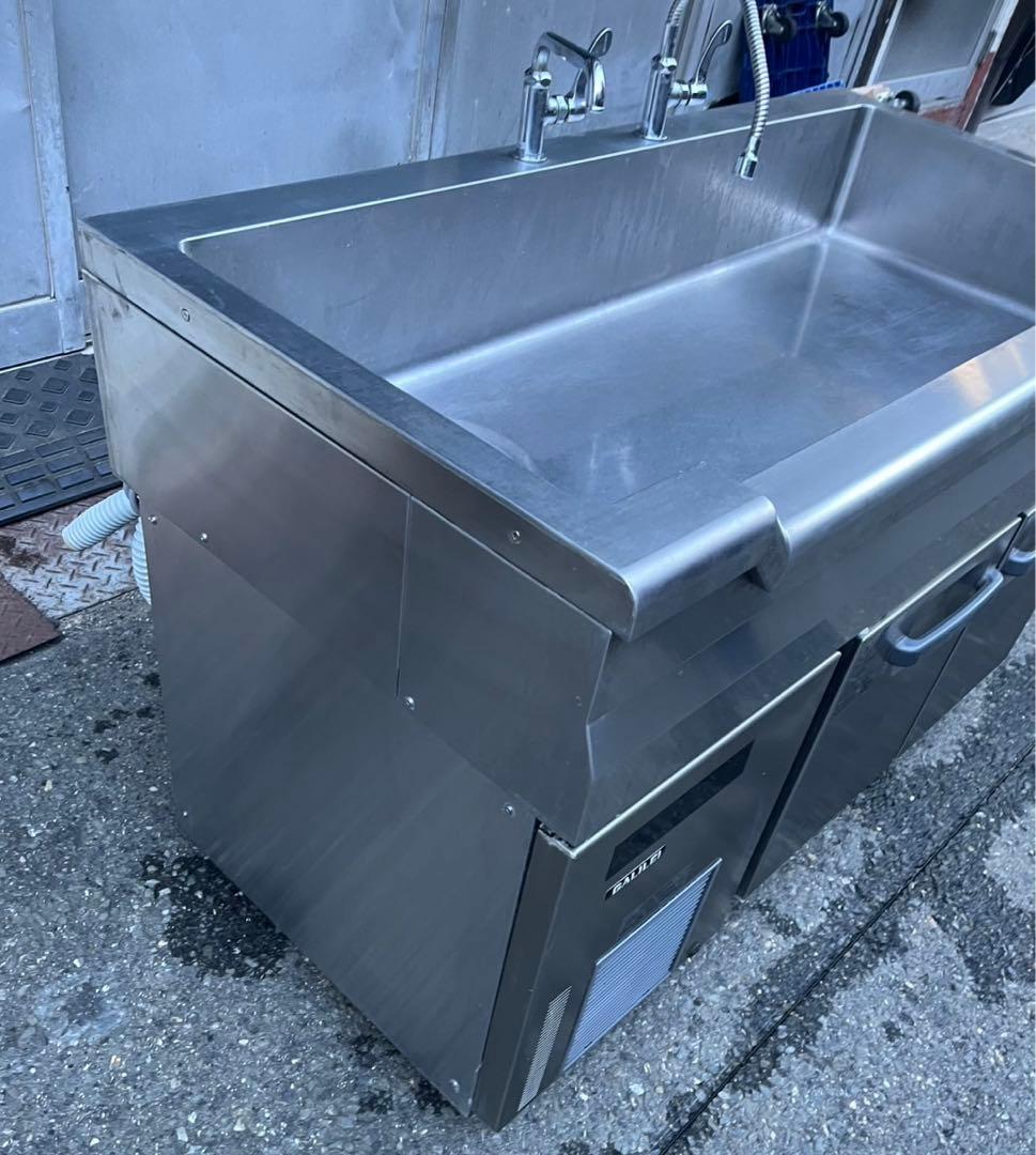 22年 業務用 フクシマ 舟形シンク コールドテーブル LNC-120RM-SC