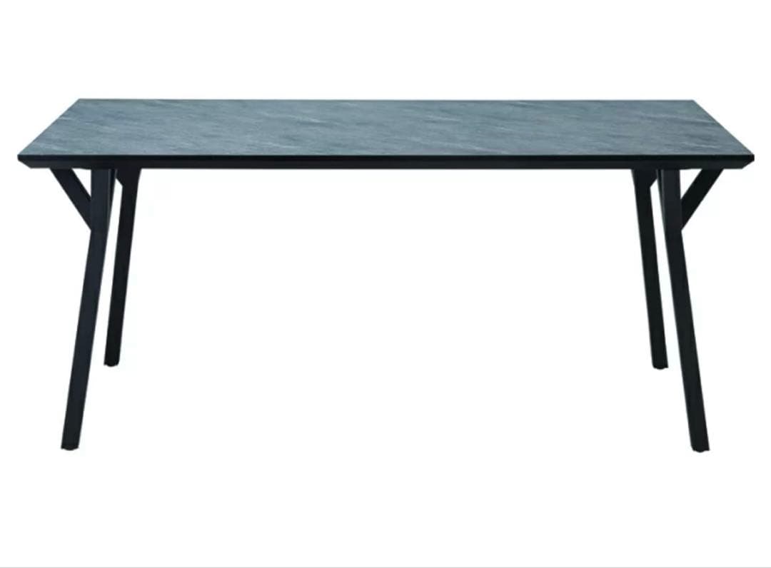 モデル展示 未使用品ダイニングテーブル横幅160cm ストーン柄 チェア別売中