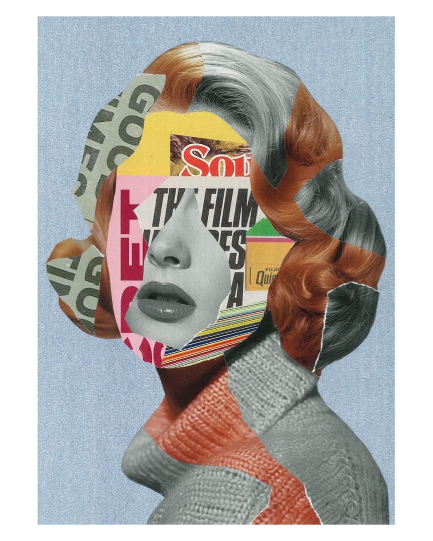 コラージュの原画 「wish」