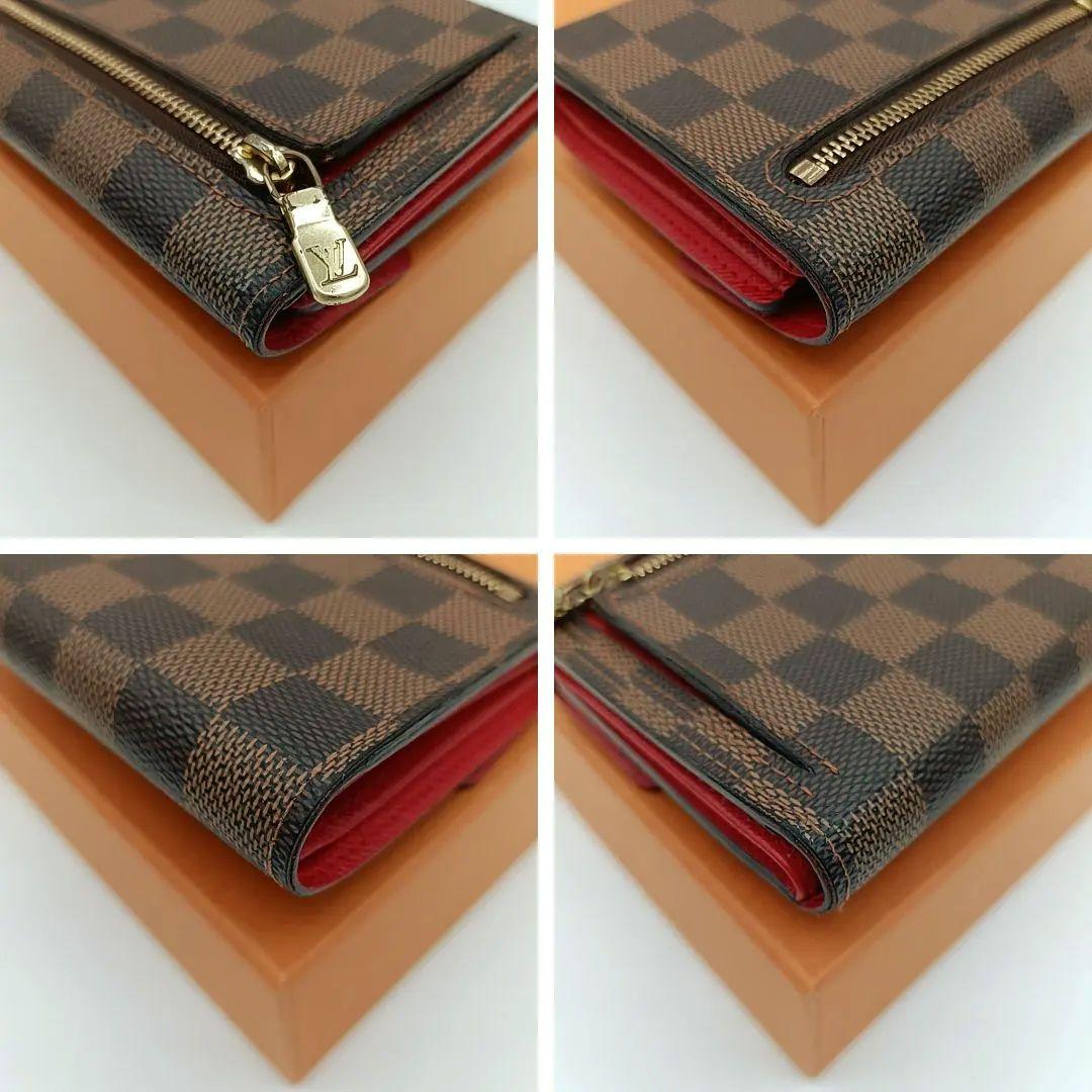 ルイヴィトン　ダミエエベヌ ポルトフォイユ コアラ　三つ折り財布　ゴールド金具