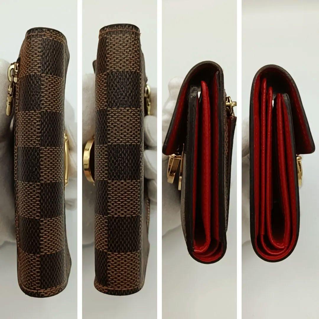 ルイヴィトン　ダミエエベヌ ポルトフォイユ コアラ　三つ折り財布　ゴールド金具