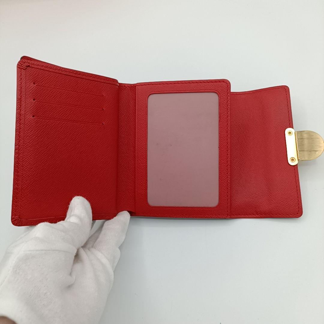 ルイヴィトン　ダミエエベヌ ポルトフォイユ コアラ　三つ折り財布　ゴールド金具