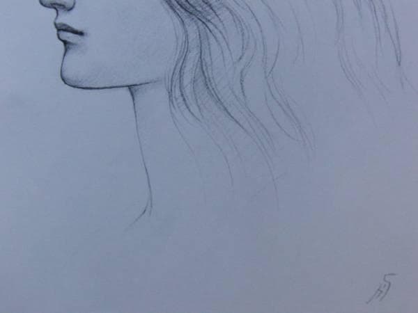 船越保武、聖セシリア、希少額装用画集画、大判、新品高級額装付